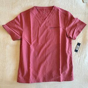 Jaanuu Men's Scrub Top DUSTY ROSE